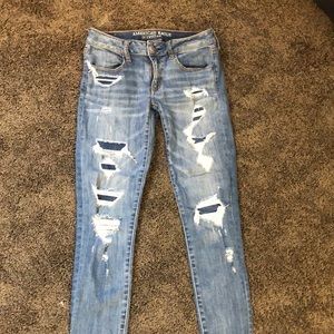 American eagle ripped jeans